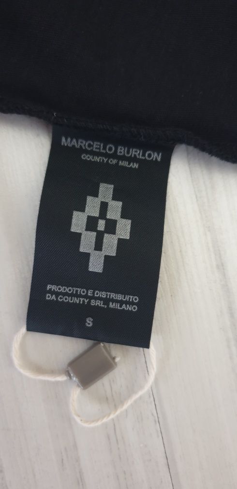 Marcelo Burlon Cotton Mens Size S НОВО! ОРИГИНАЛ! Мъжка Тениска!
