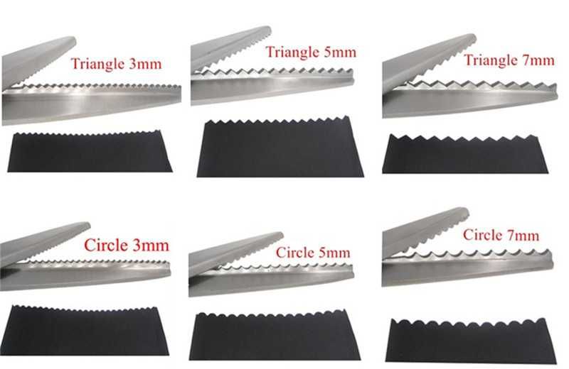 Foarfece zig-zag sau ondulat