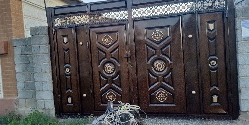 Ворота тапшан краски