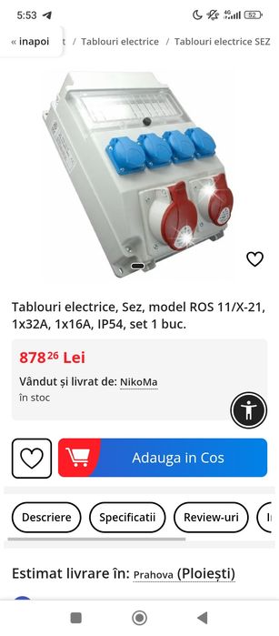 Tablou electric 220/400V