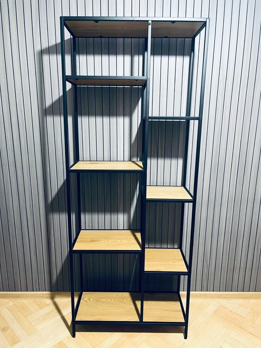 Етажерка TRAPPEDAL -  5 и 7 рафта див дъб/черно