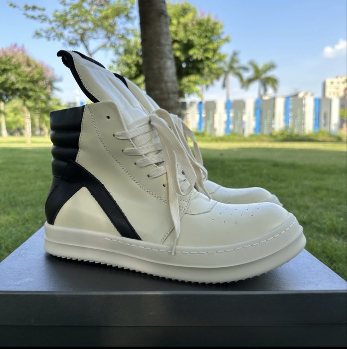 Rick Owens GeoBasket White & Black