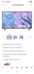 TV samsung 50 crystal