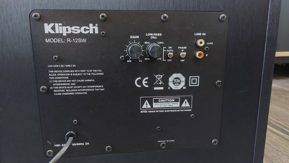 Vand subwoofer Klipsch R-12SW ‐ 300mm - 200 W RMS