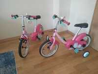 Два детски велосипеда B-twin 14" с помощни гуми
