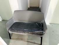 Canapea 2 persoane + Perna Grafit/Antracit Mobilier Gradina Bica Luxor