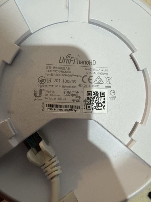 Unifi nanoHD/unifi swich