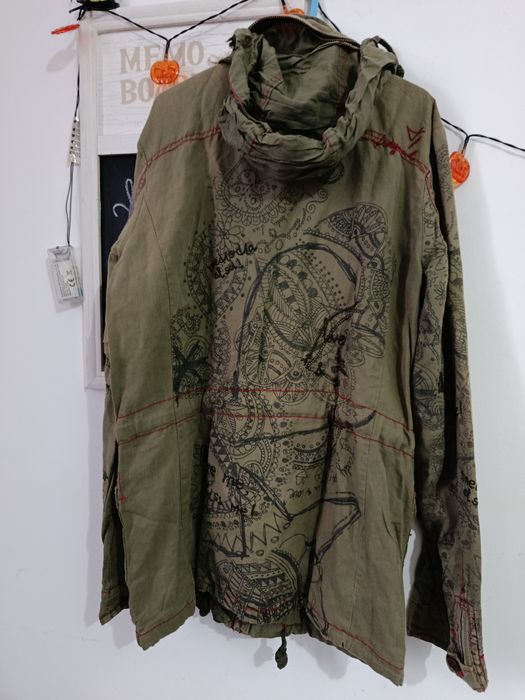 Jacheta Desigual Kiss Love Sex dama mărimea XS S 36 Hippie Punk Rock.I