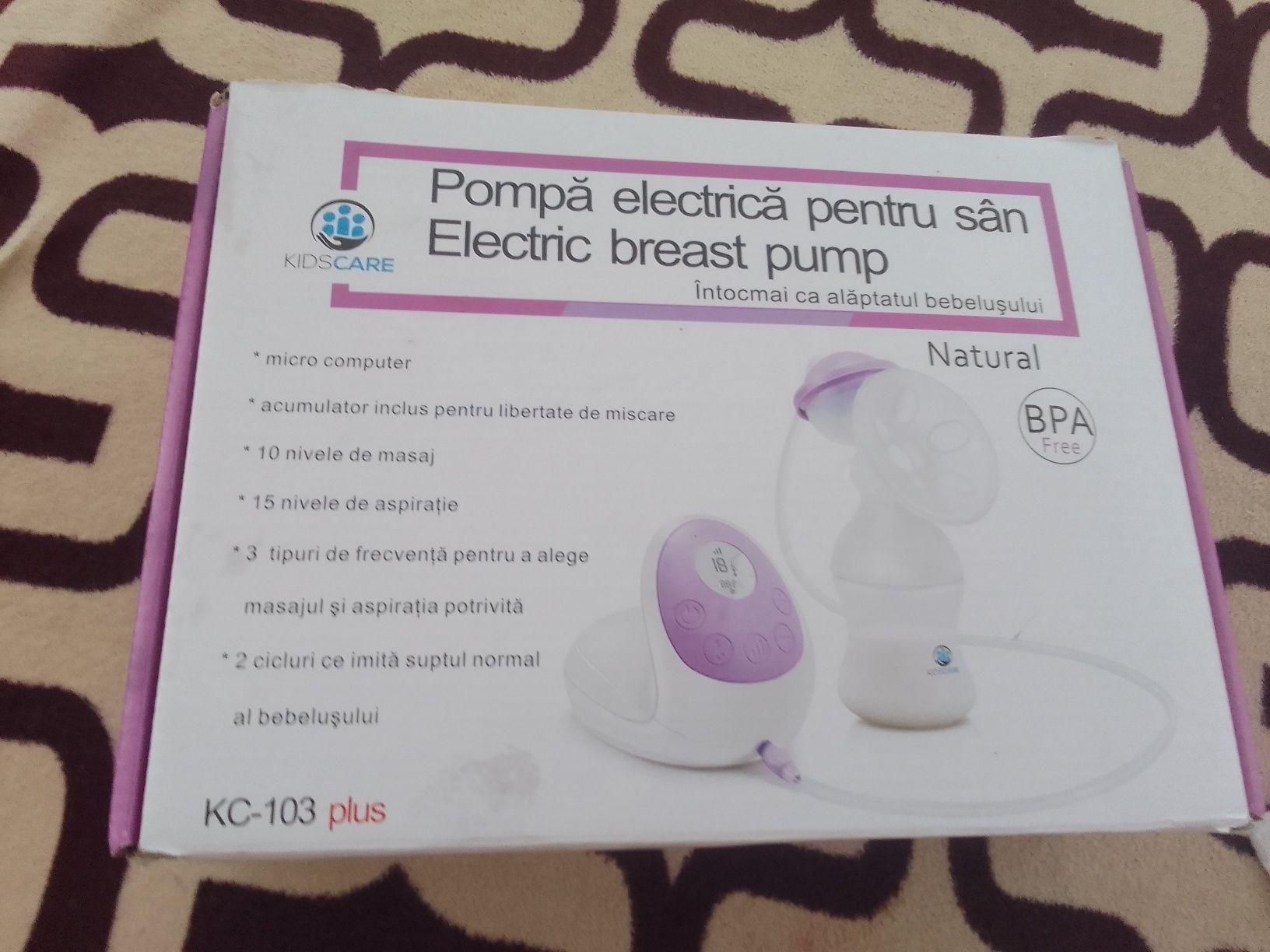 Pompă electrică pentru sân