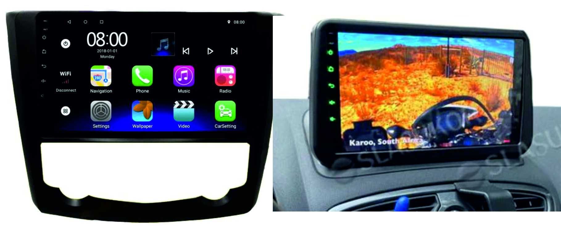 Navigatie Auto Renault Kadjar Clio 3- 9inch Gps  Bluetooth Wifi Waze