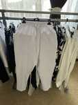 Pantaloni cordon alb