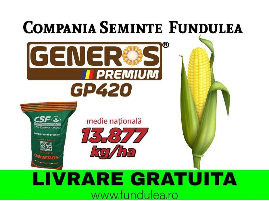 Seminte porumb Generos Premium® GP420, samanta porumb Fundulea