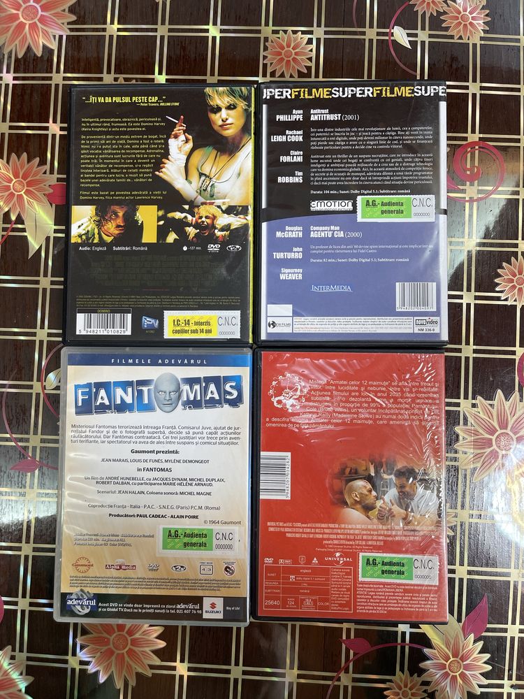 Dvd-uri actiune/thriller - stare foarte buna