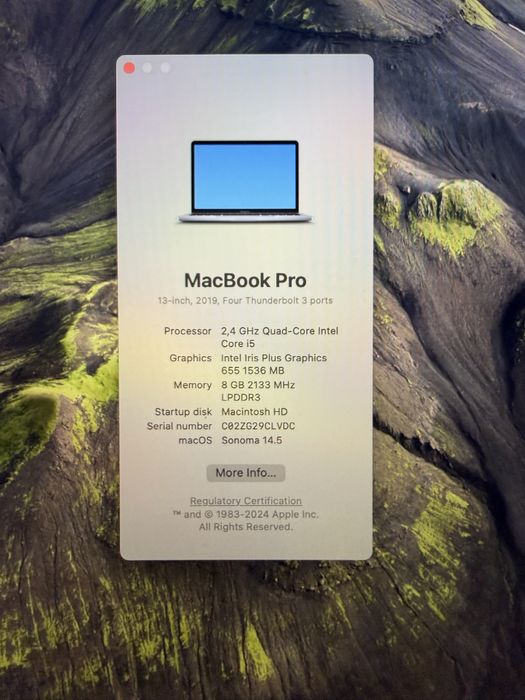 Apple MacBook Pro 13’ 2019 Touchbar i5 impecabil