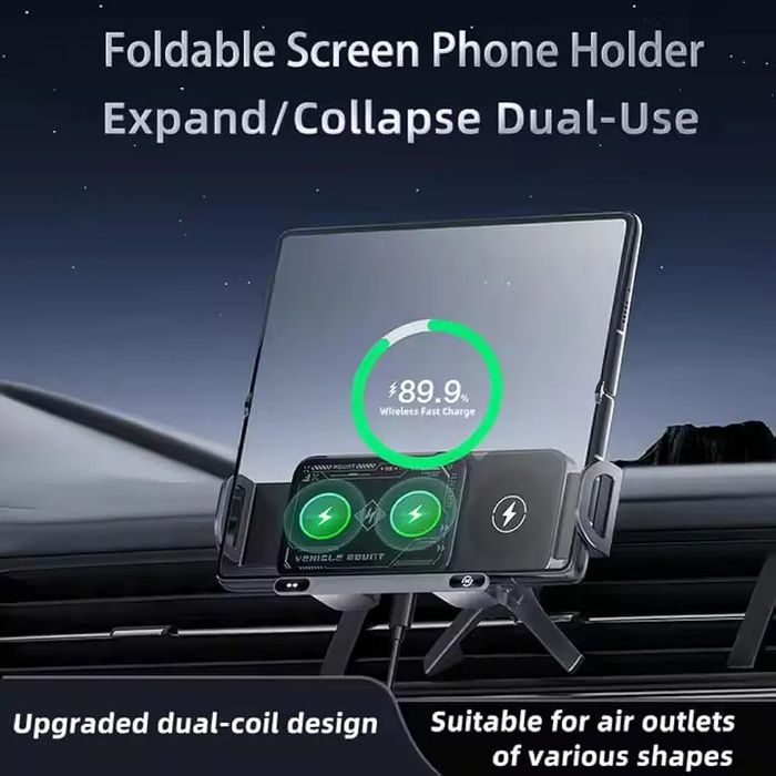 Suport auto pentru telefoane, inclusiv Fold,JESWO, incarcare wireless