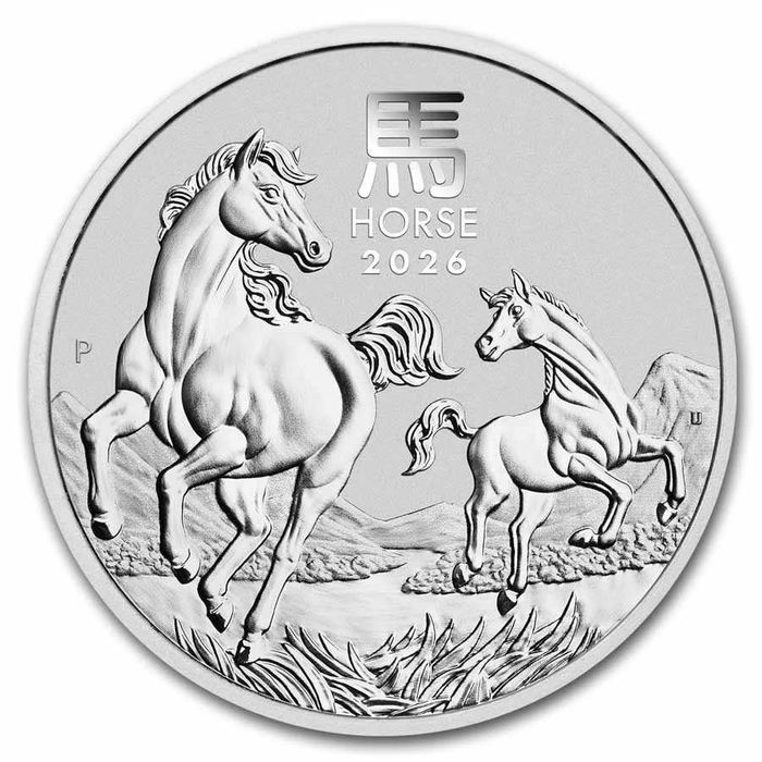 СРЕБРО 1 OZ 9999 Австралия лунар III годината на коня 2026