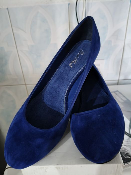 Pantofi dama catifea bleumarin Nr 41