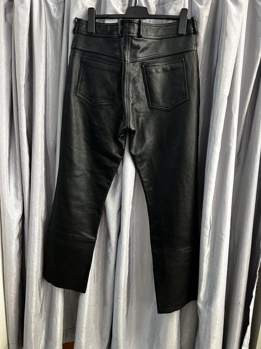 Pantaloni moto piele mar 56 XXL