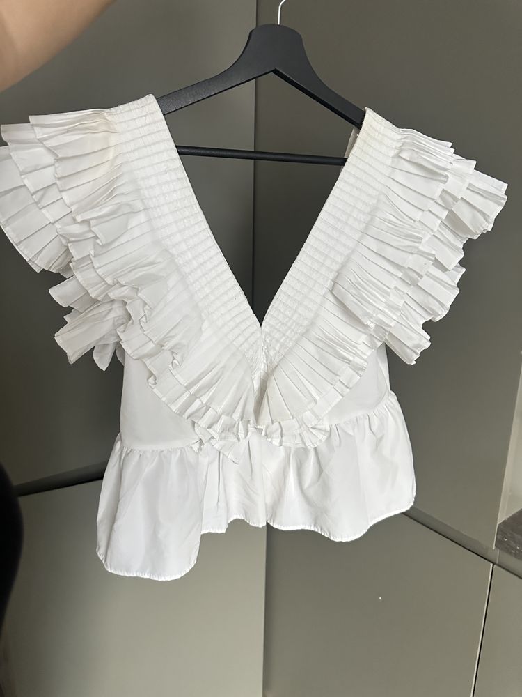 Бял топ Zara collection dutti pinko karma nikole evis