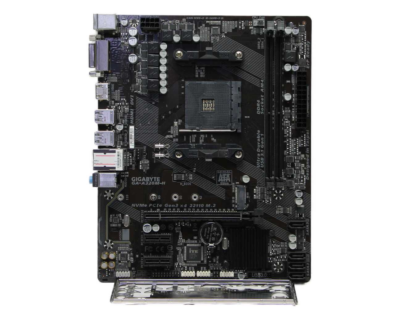 Мат.Плата AM4 GIGABYTE GA-A320M-H 2x DDR4