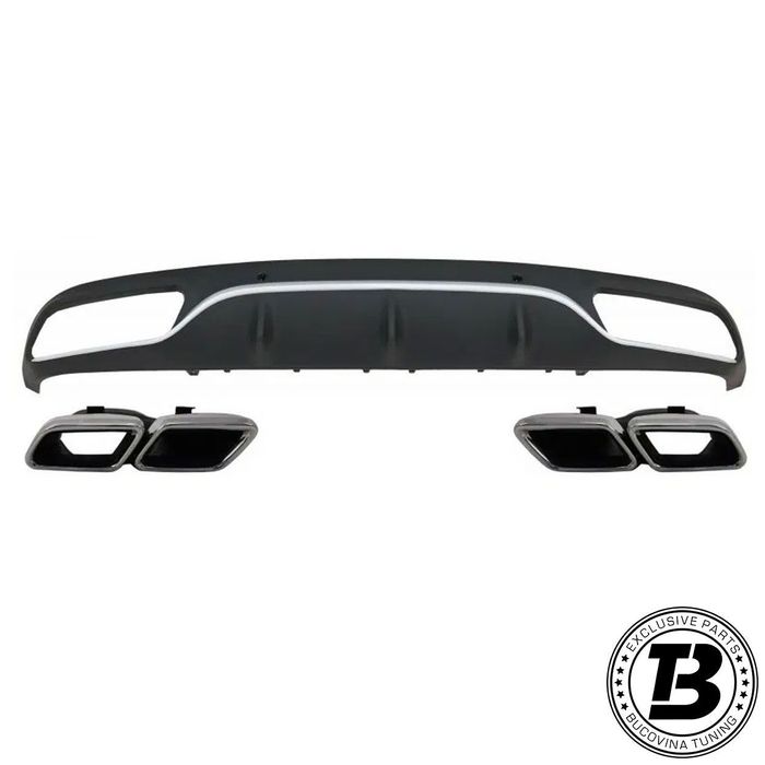 Difuzor Bara Spate cu Ornamente compatibil cu Mercedes C Class C205 C63 Design
