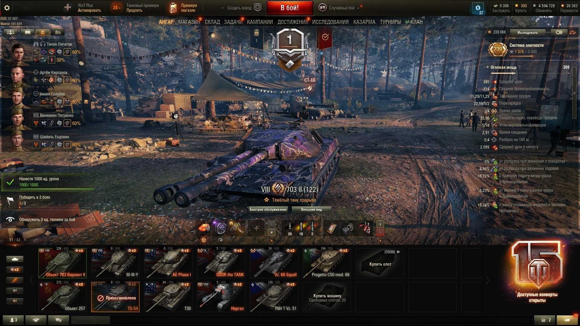 Аккаунт World of Tank EU