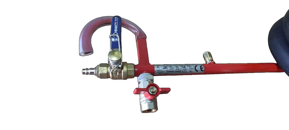 Cric pneumatic , perna aer pt.vulcanizare