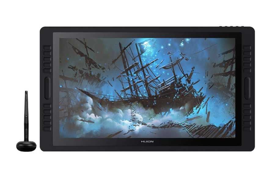 Tableta grafica Huion KAMVAS Pro 22, Stilou fara baterie, 21.5", Negru