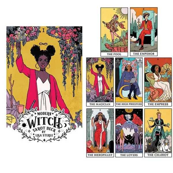 Golden Art Nouveau и Modern Witch Tarot