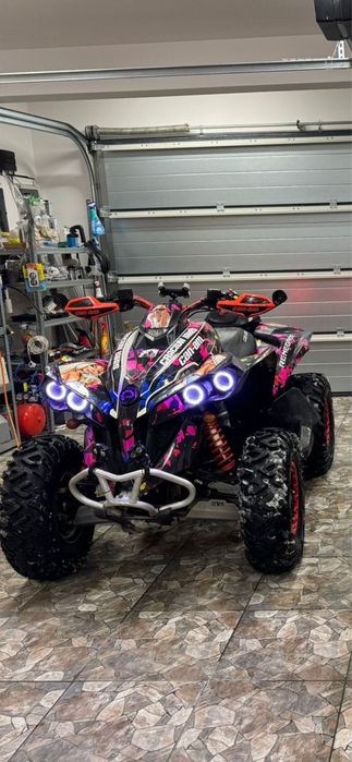 Atv Can Am Renegade 650,an 2017,inmatr.nr. Negru, folosit pe strada