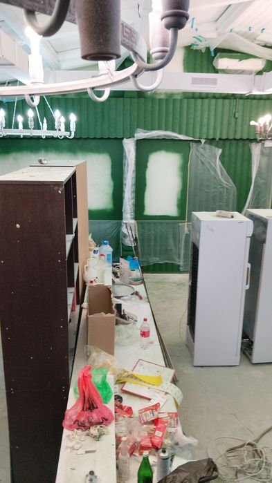 Покраска стен,потолков,фасад