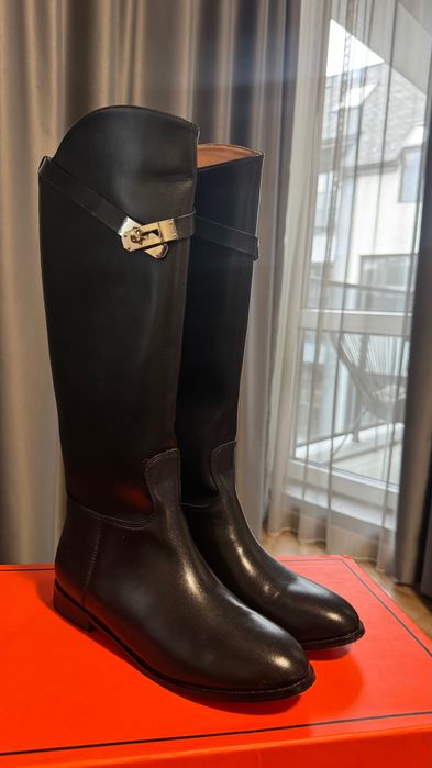 Hermes ботуши естествена кожа