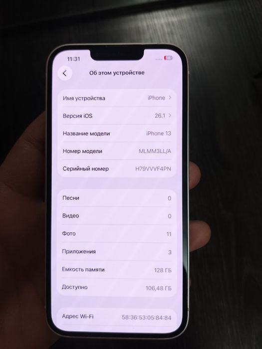 Iphone 13 128GB  amerika ideal xolatta