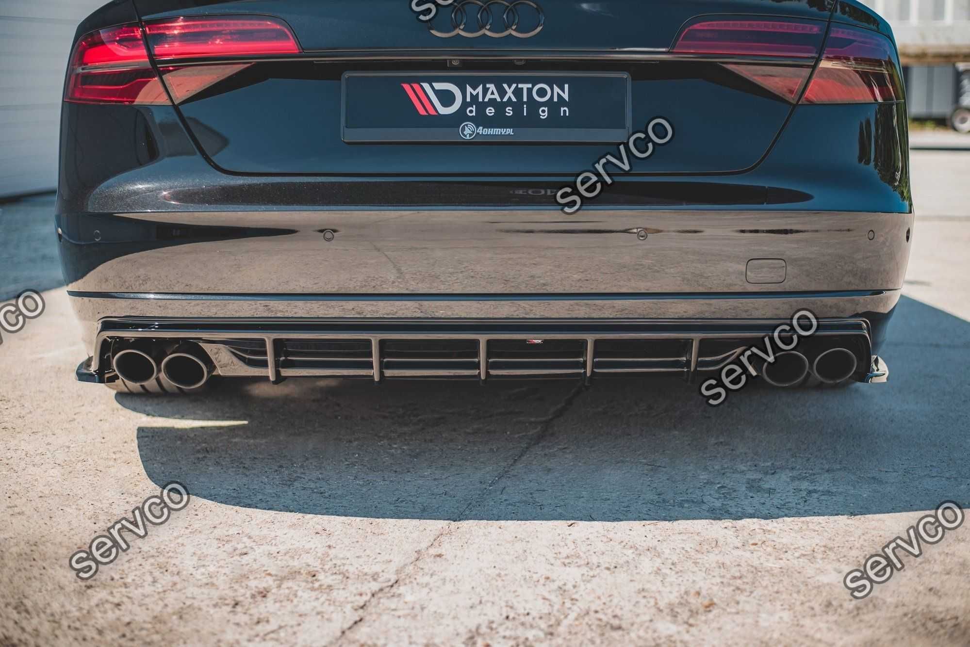 Difuzor bara spate Audi A8 S8 D4 Facelift 2015-2017 v4 Maxton Design