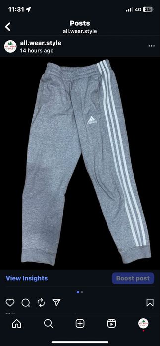 Adidas 3 ленти долнище