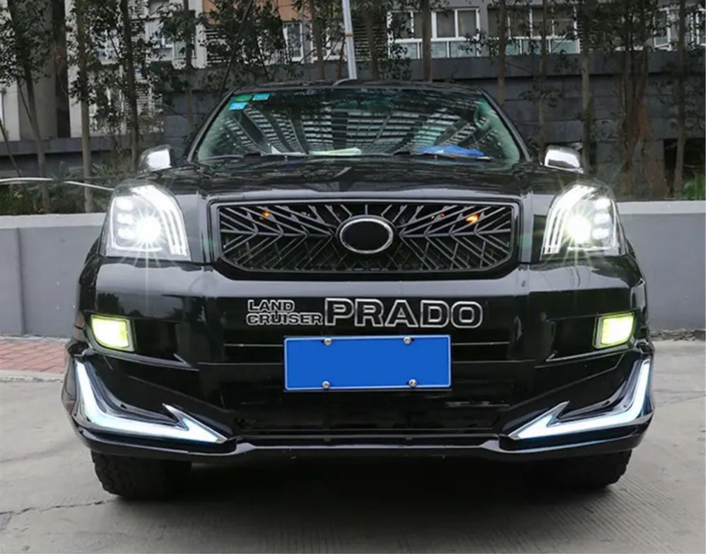 Обвес Прадо 120 бампер передний накладка на задний бампер тюнинг gx470