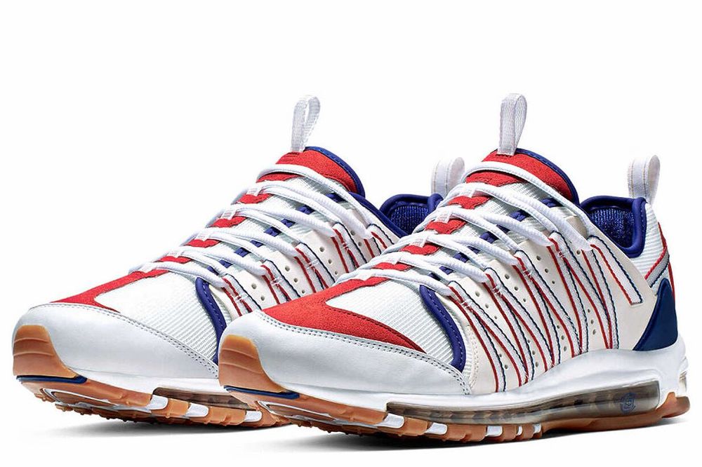 Кроссовки Nike Air Max 97 x Clot "White Royal" оригинал новые