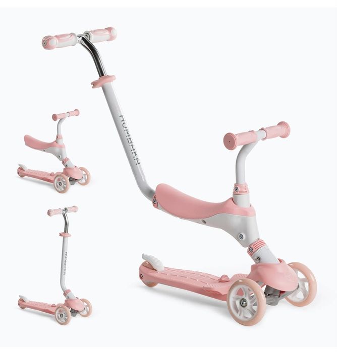Детска тротинетка HUMBAKA Fun 3in1 розово