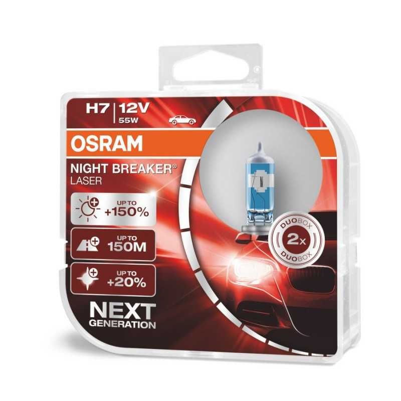 Крушки  OSRAM night braker laser H7 +150%