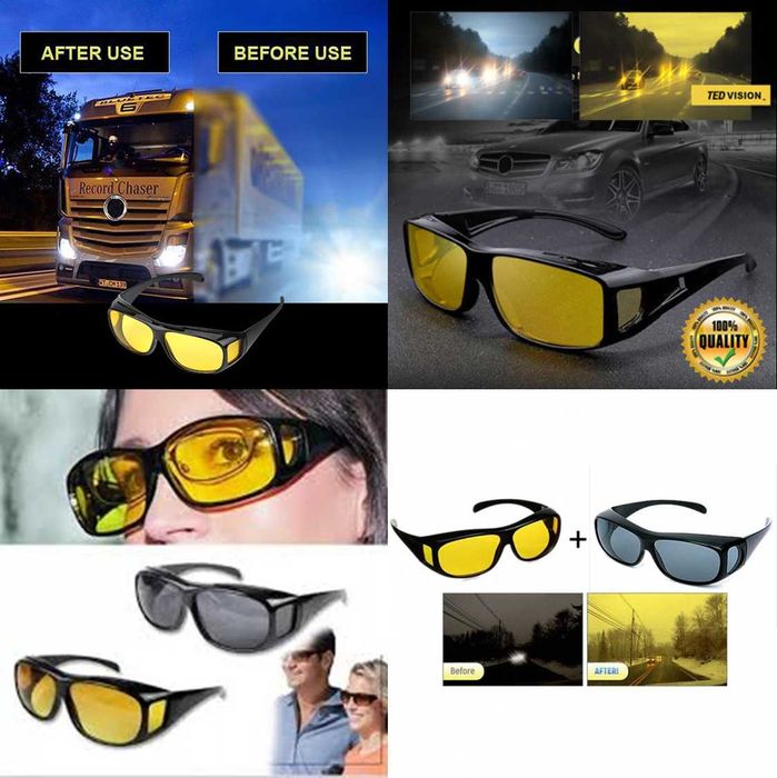 Ochelari de condus noaptea, sport, Polarizati, UV 400 Unisex!