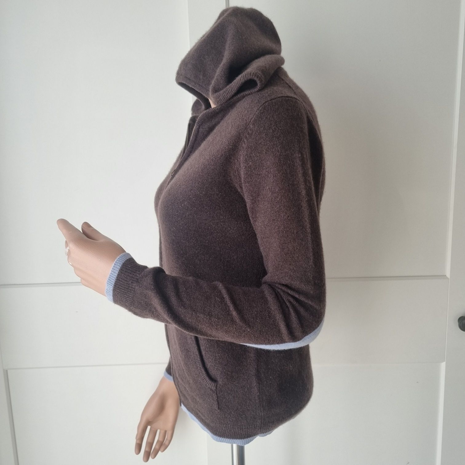 Bluza cu gluga, cashmere