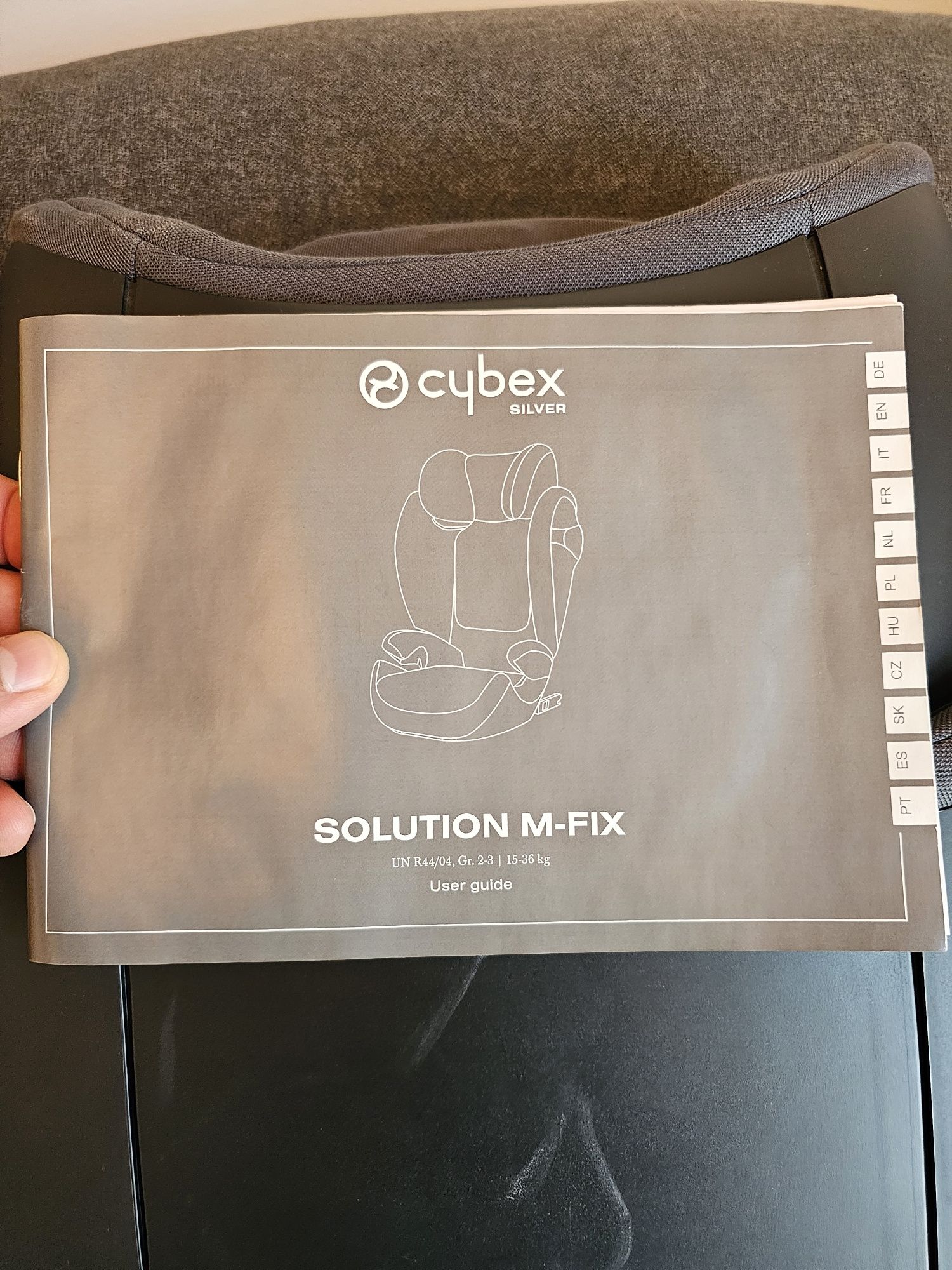 Столче за кола Cybex Solution M-fix Silver 15-36 кг