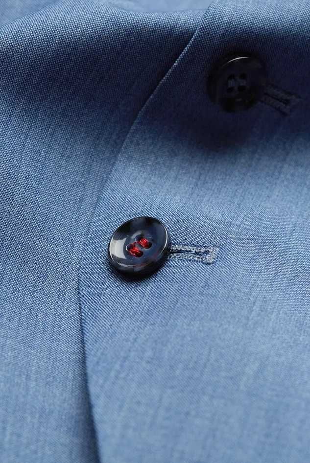 Vesta slim XL L smart casual ofice CINQUE Noua lana tesatura fina bleu