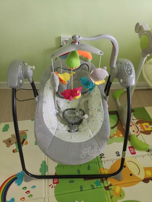 Бебешка люлка Chipolino - Гуш-Гуш, сива