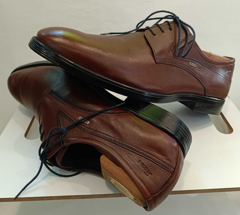 Pantofi derby plain toe 45 premium SIOUX piele naturala moale