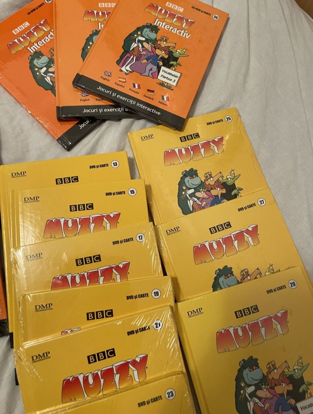 Muzzy curs multilingvistic copii-30 carti +DVD-uri (engleza, francez,s