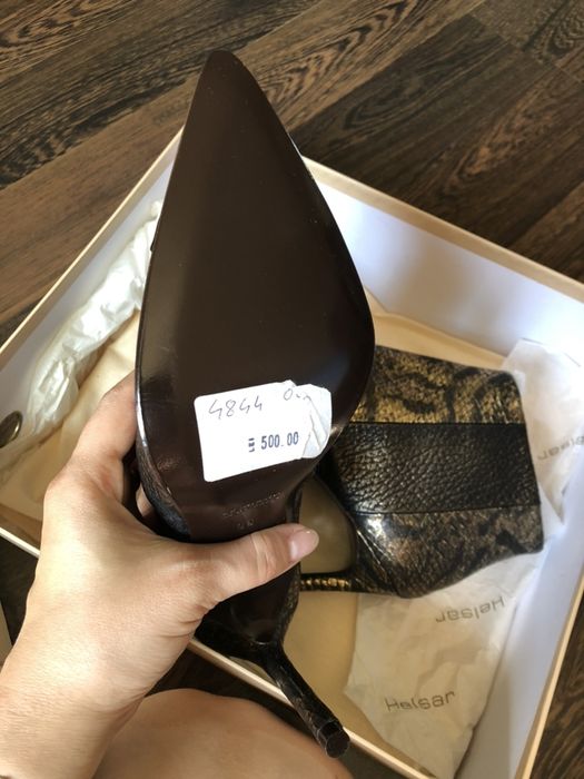 Cizme de piele stiletto