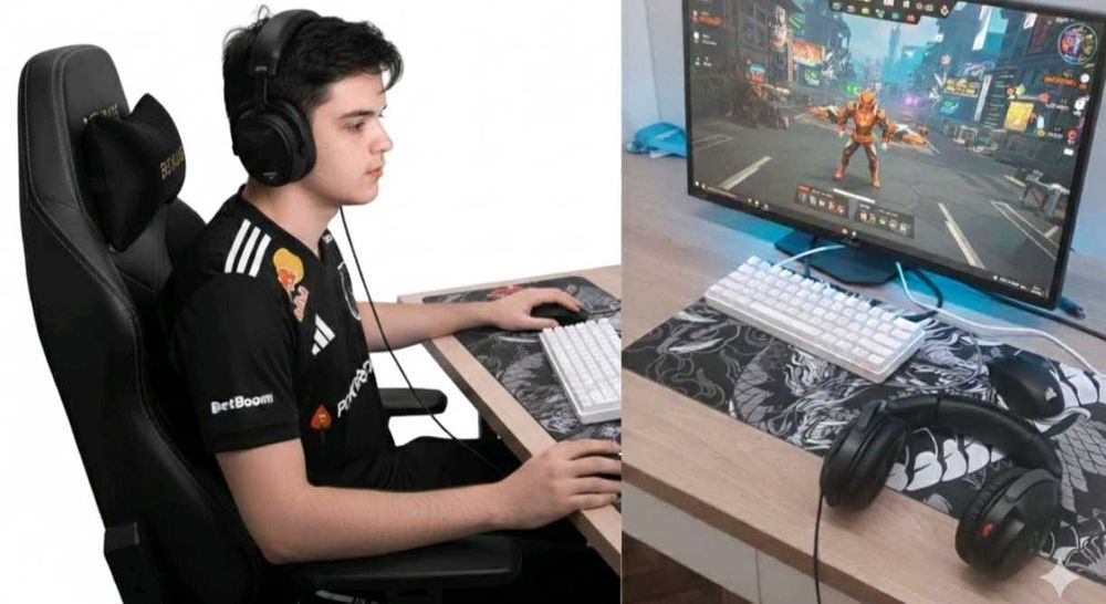 Игровой компьютер с монитором