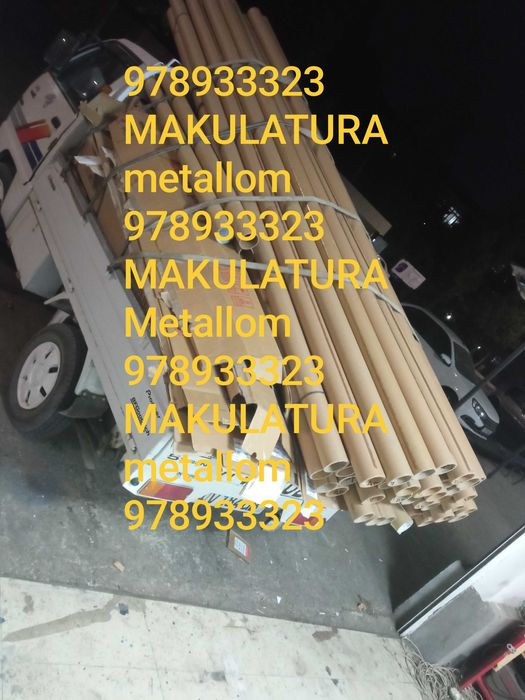 Makalatura Maklatura Makulatura Metallom temir oq qog’oz kitob jurnal