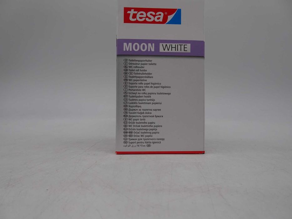 Suport hartie igienica, tesa Moon White 40570, fara clapeta, alb mat